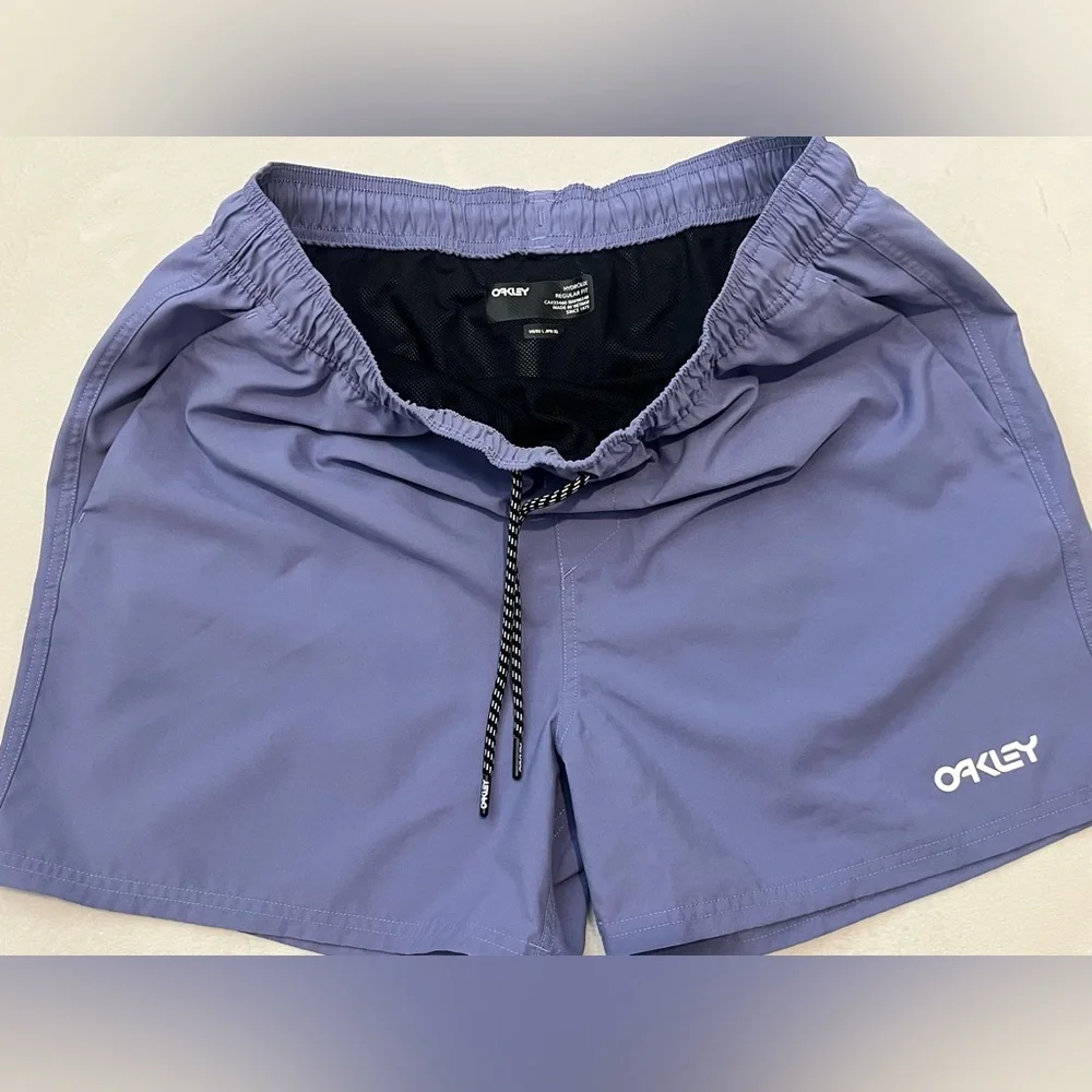 Oakley Hydrolix Regular Fit Men's Purple / Blue  Swim Trunks w Pockets Size XL - Picture 10 of 16
